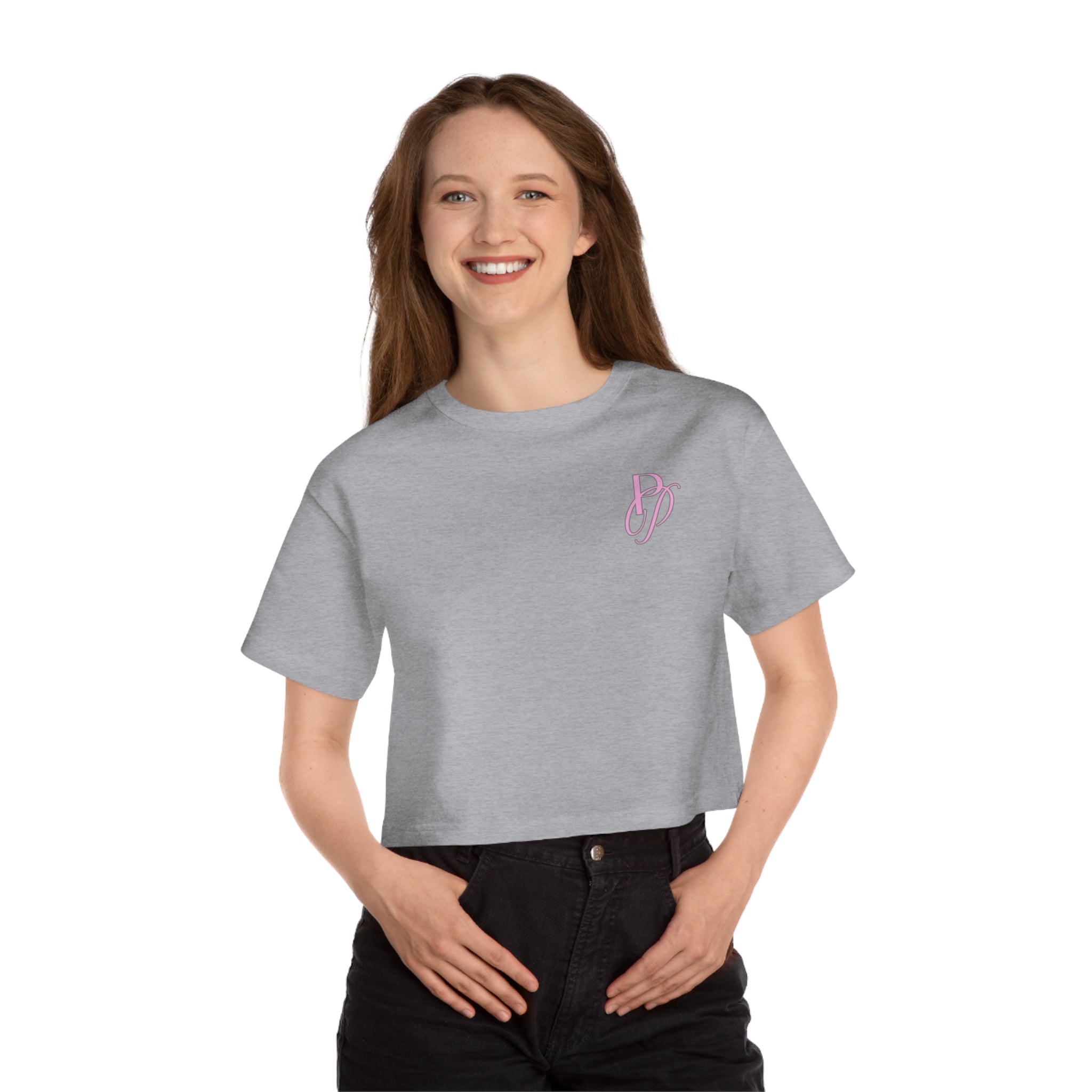 Pink Pearls Society Cropped T-Shirt
