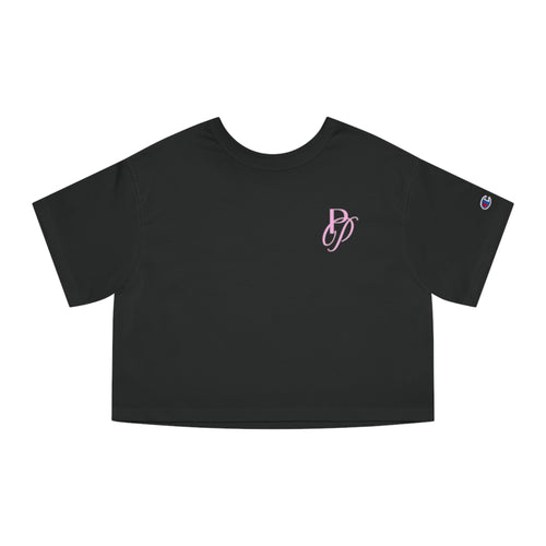 Pink Pearls Society Cropped T-Shirt